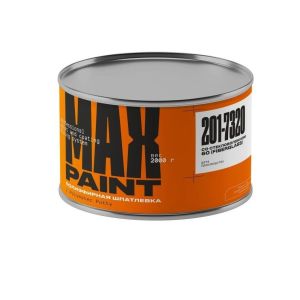 Шпатлевка со стекловолокном MAX PAINT 60 Fiber Polyester Putty 2,0кг