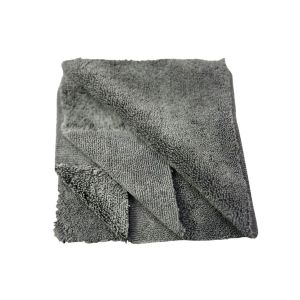 Салфетка полировочная Microfiber 380GSM двусторонняя 40*40см СЕРАЯ