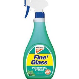 Очиститель KANGAROO Fine Glass cleaner для стекол ароматизированный (мята) 500мл