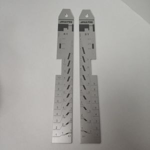 Линейка мерная JETA PRO шкала 2:1/4:1, алюминий 245*30мм