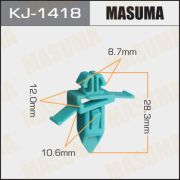 Клипса крепежная MASUMA KJ-1418