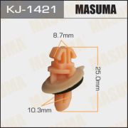 Клипса крепежная MASUMA KJ-1421