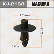 Клипса крепежная MASUMA KJ-2163 салонная черная