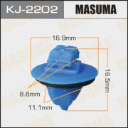 Клипса крепежная MASUMA KJ-2202/AS-227