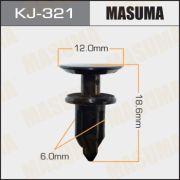 Клипса крепежная MASUMA KJ-321 TOYOTA
