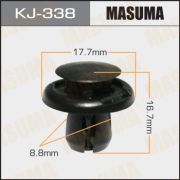 Клипса крепежная MASUMA KJ-338 TOYOTA