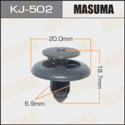 Клипса крепежная MASUMA KJ-502/AS-276 TOYOTA