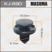 Клипса крепежная MASUMA KJ-690/AS-351 NISSAN