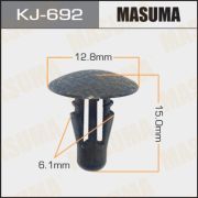 Клипса крепежная MASUMA KJ-692/AS-490 NISSAN