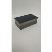 Шлифок DEERFOS 120*70мм Velcro двусторонний прямоугольный серо-черный
